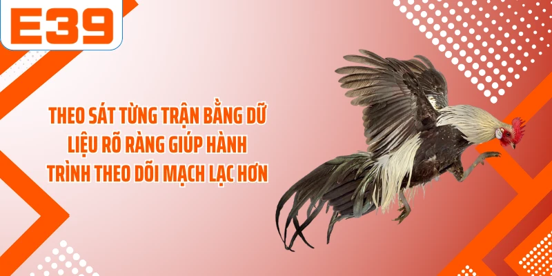 Theo sát từng trận bằng dữ liệu rõ ràng giúp hành trình theo dõi mạch lạc hơn